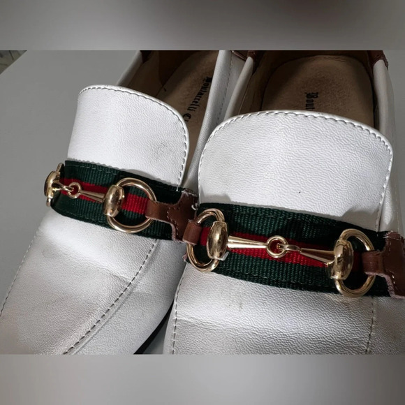 Boutaccelli  white Leather Loafer Size 12.5 (EUR-29) - Picture 3 of 8